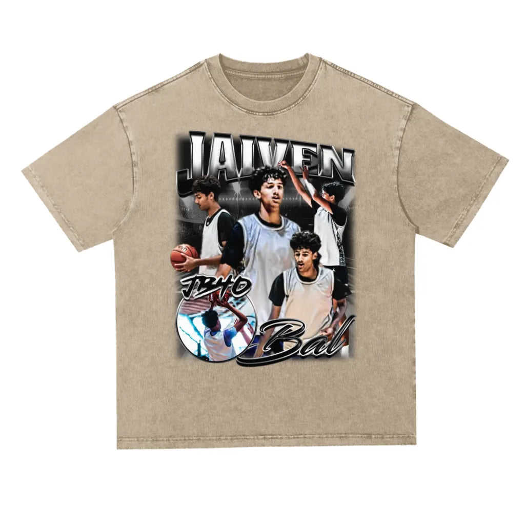 Jaiven Bal Oversized Acid wash T-shirt