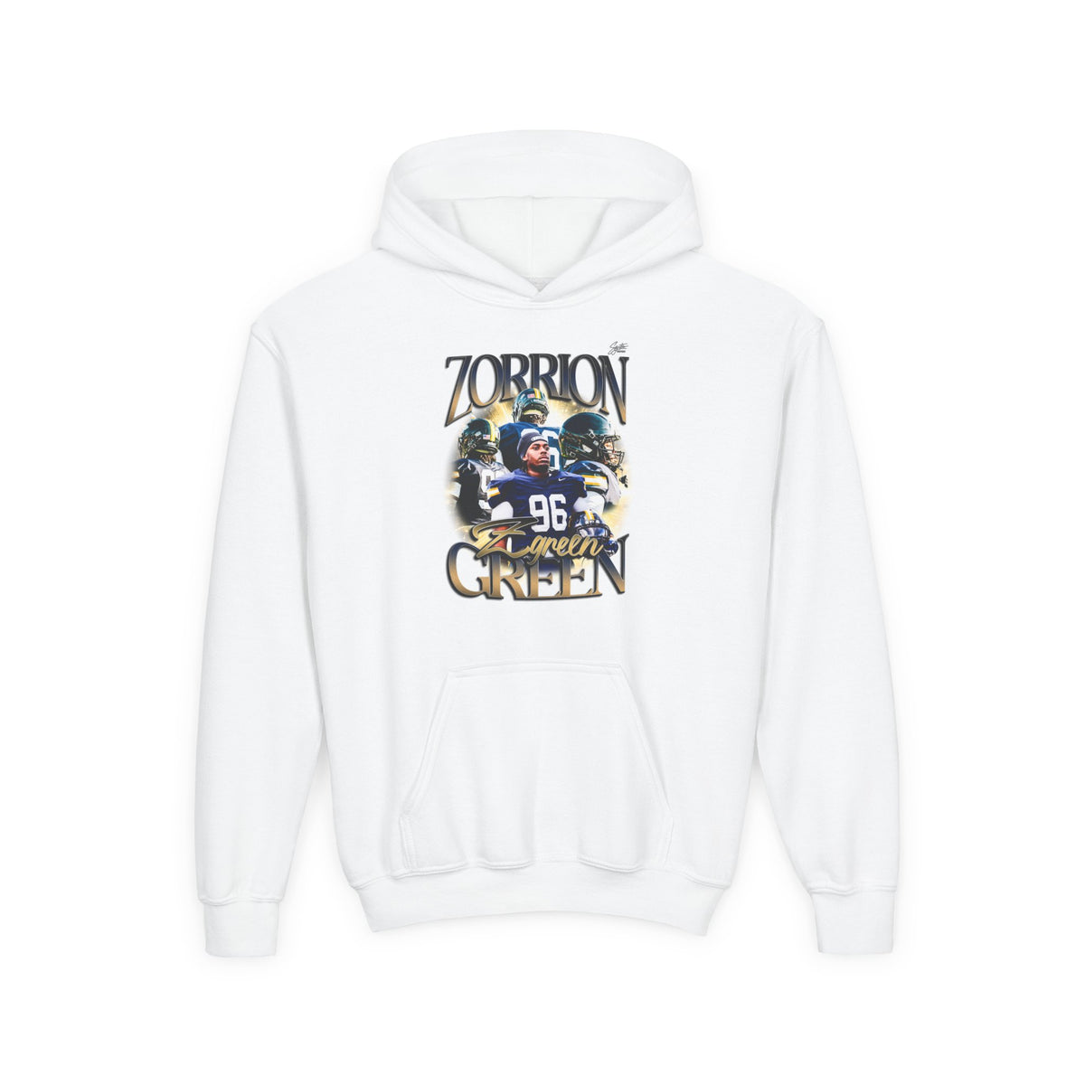 Zorrion Green Youth Hoodie