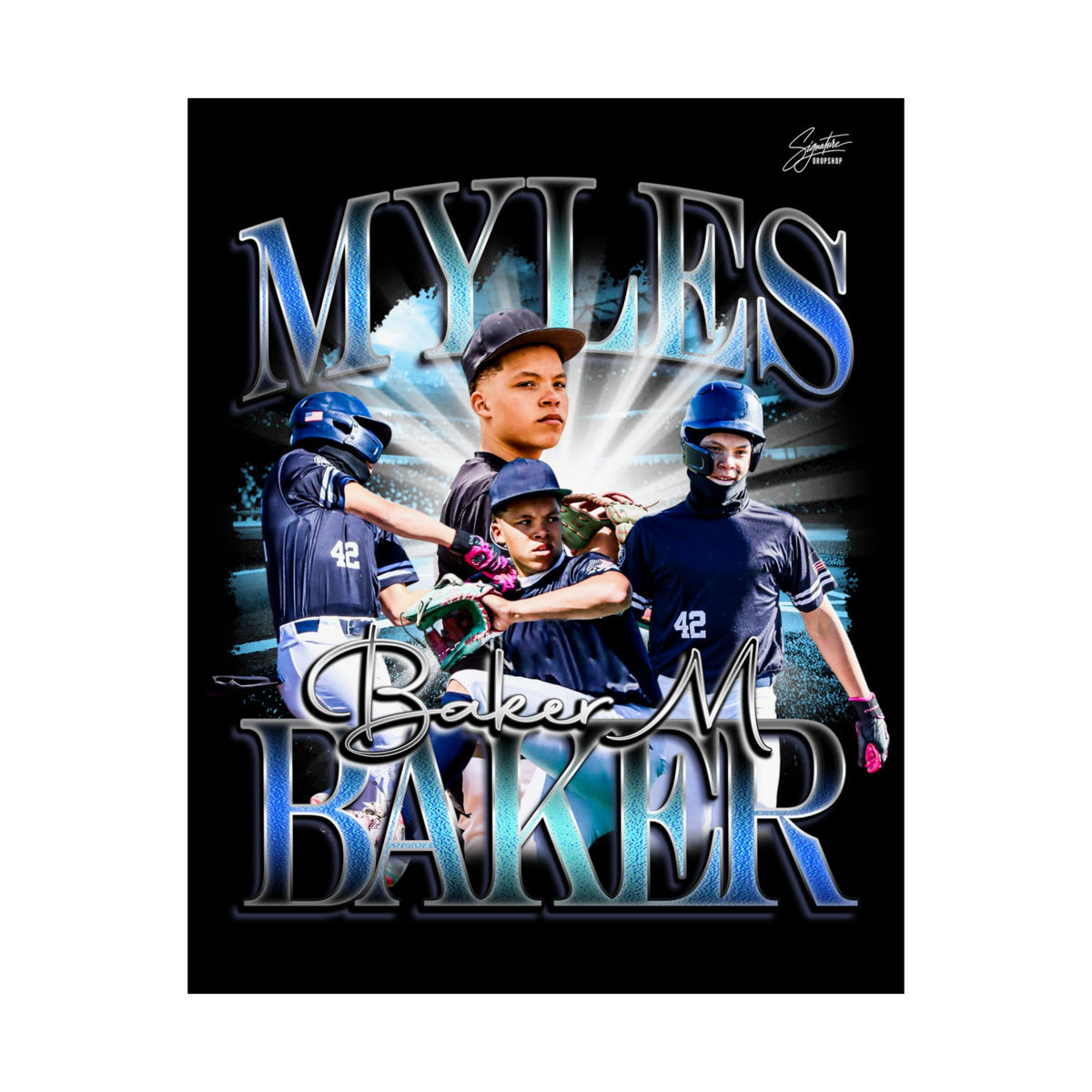 Myles baker Posters