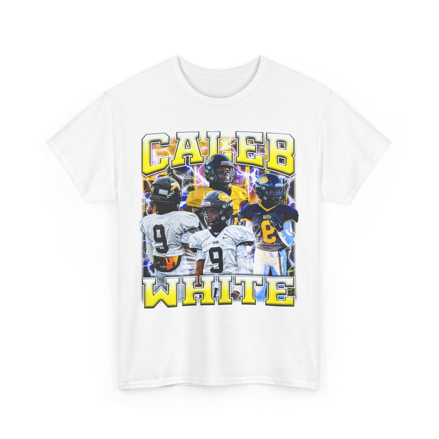 Caleb White Heavy Cotton Tee