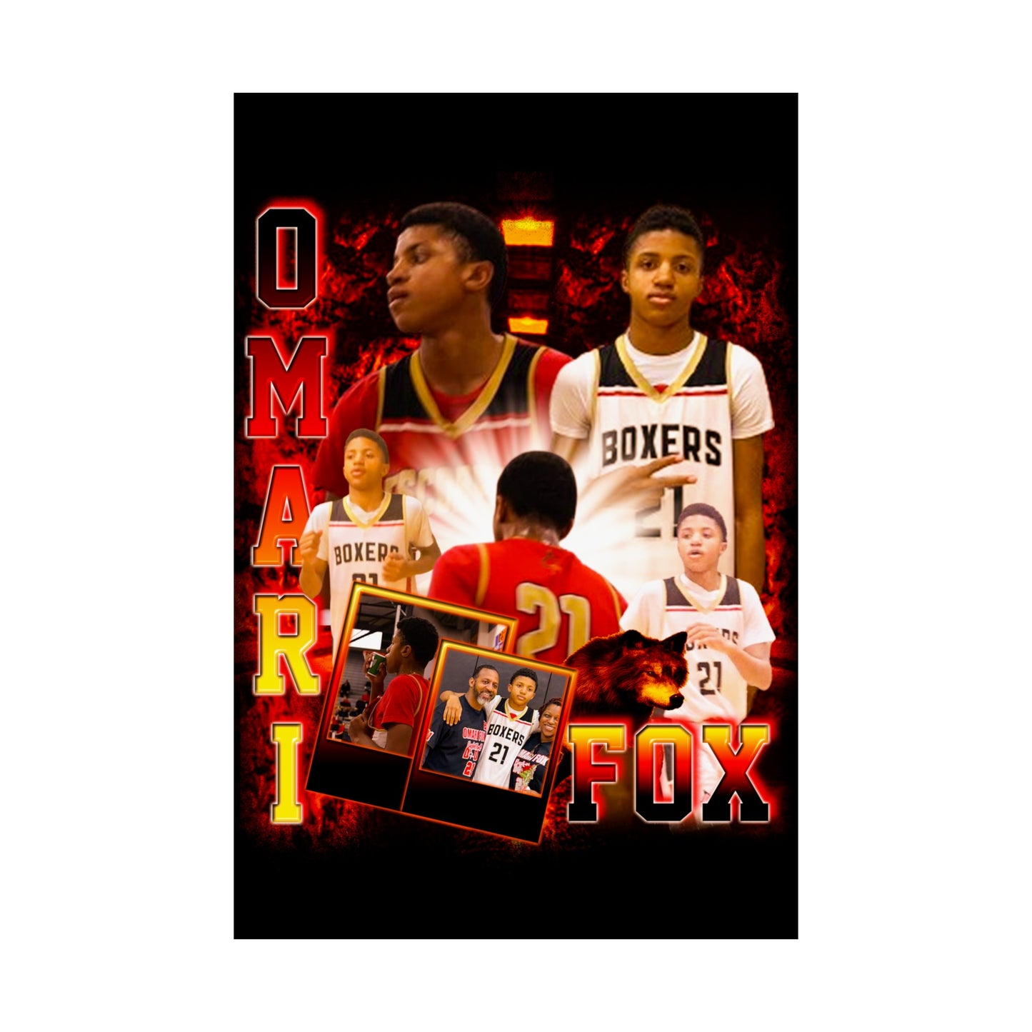 Omari Fox Poster 24" x 36"