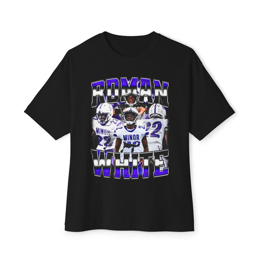 Roman White Oversized Vintage Tee
