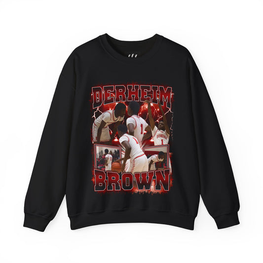 Derheim Brown Crewneck Sweatshirt