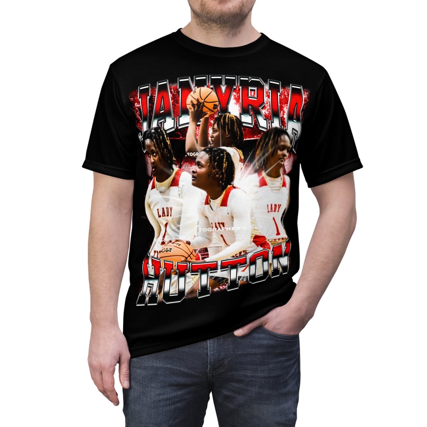 Janyria Hutton Vintage Full Print Tee