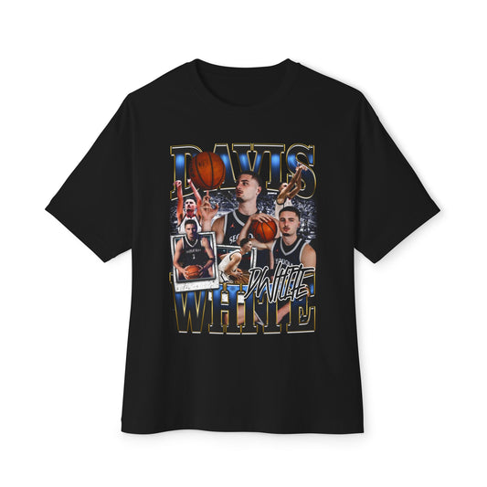 Davis White Oversized Vintage Tee