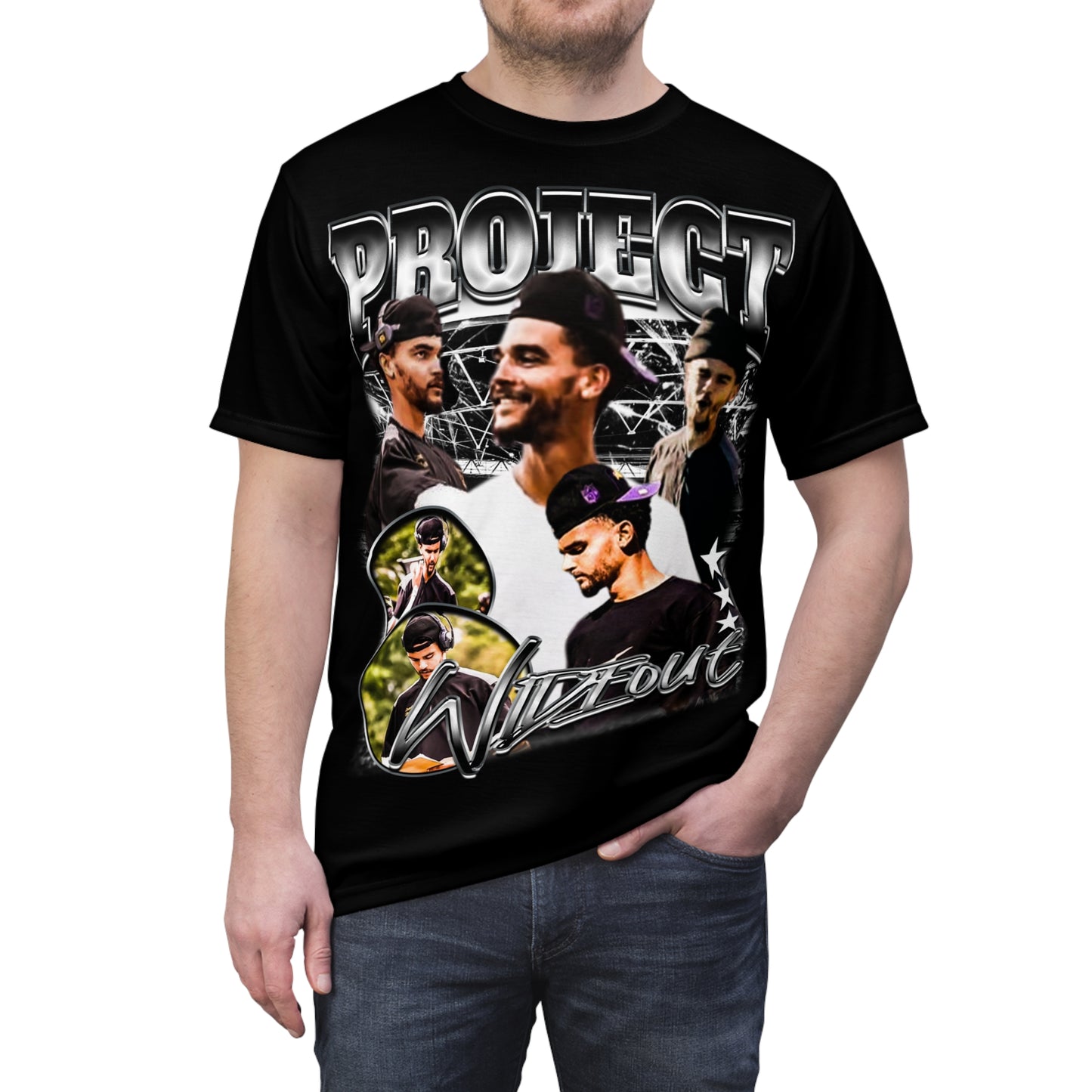 Project Wideout Vintage Full Print Tee