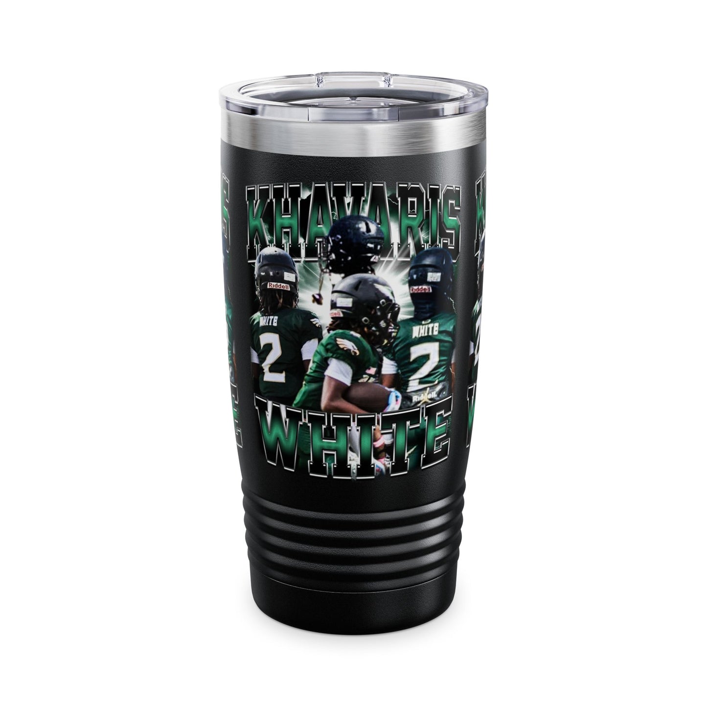 Khavaris White Stainless Steal Tumbler