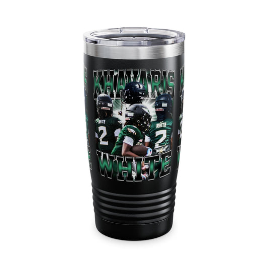 Khavaris White Stainless Steal Tumbler