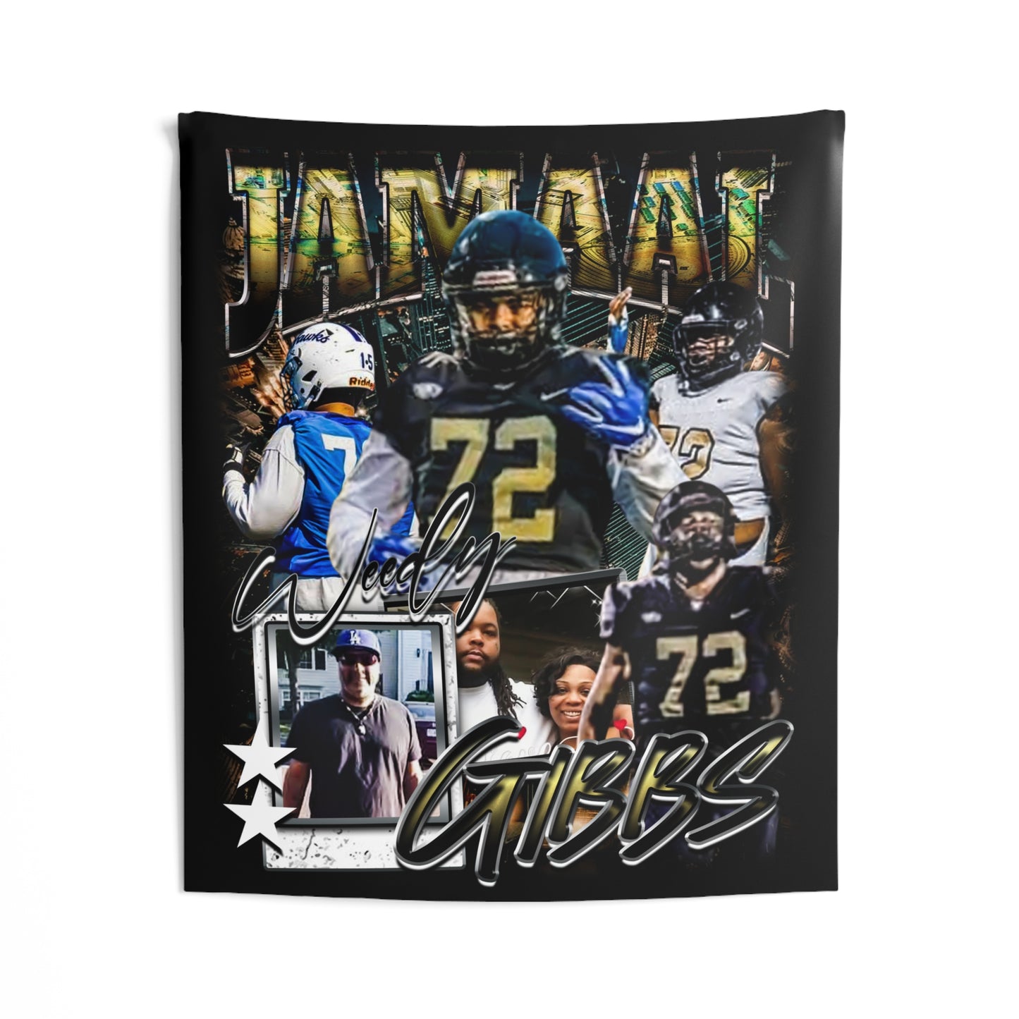 Jamaal Weedy Gibbs Tapestry 50” x 60”