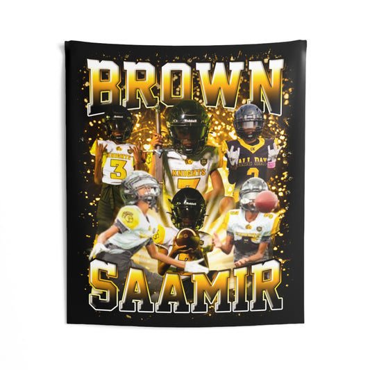 Saamir Brown Tapestry 50” x 60”