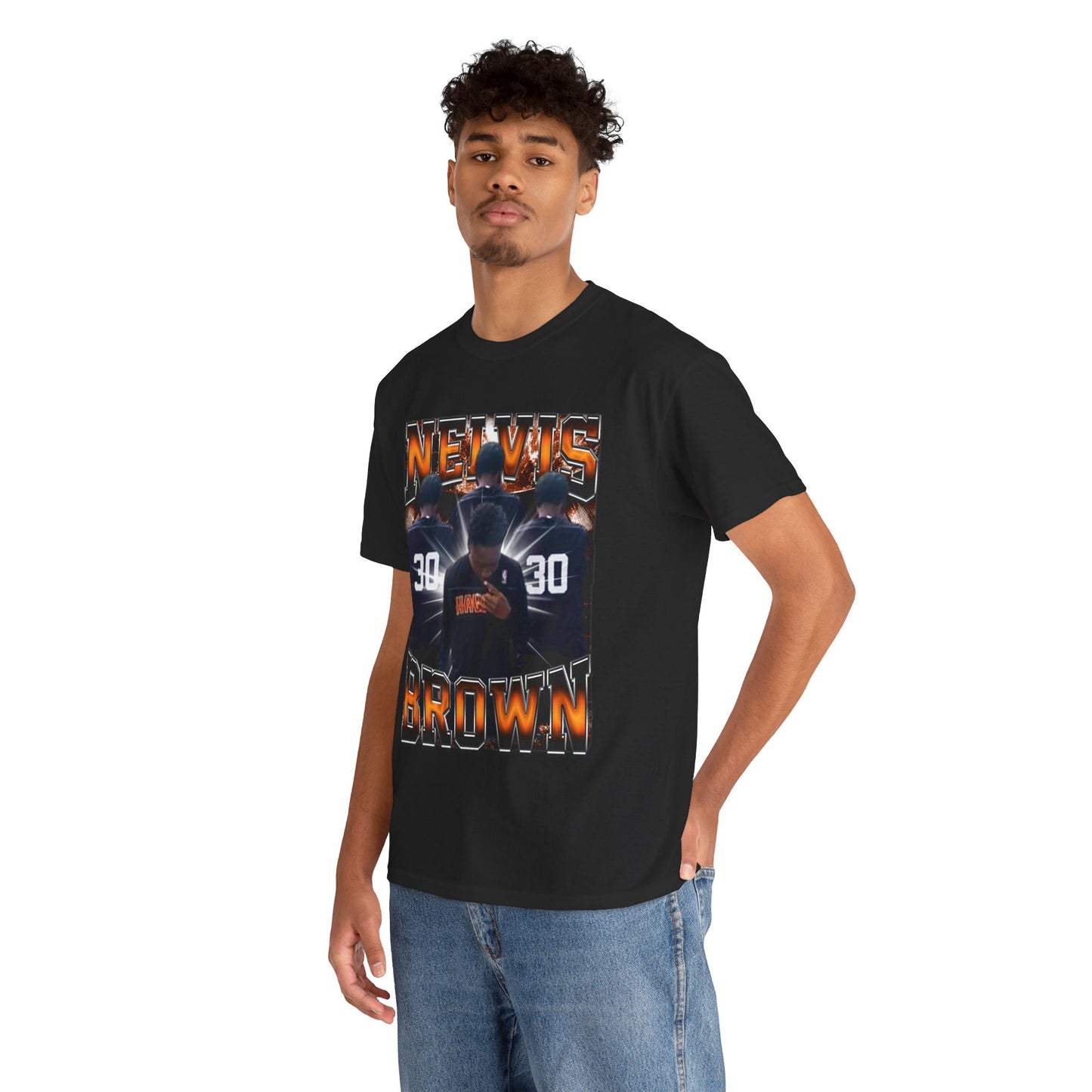 Nelvis Brown Heavy Cotton Tee