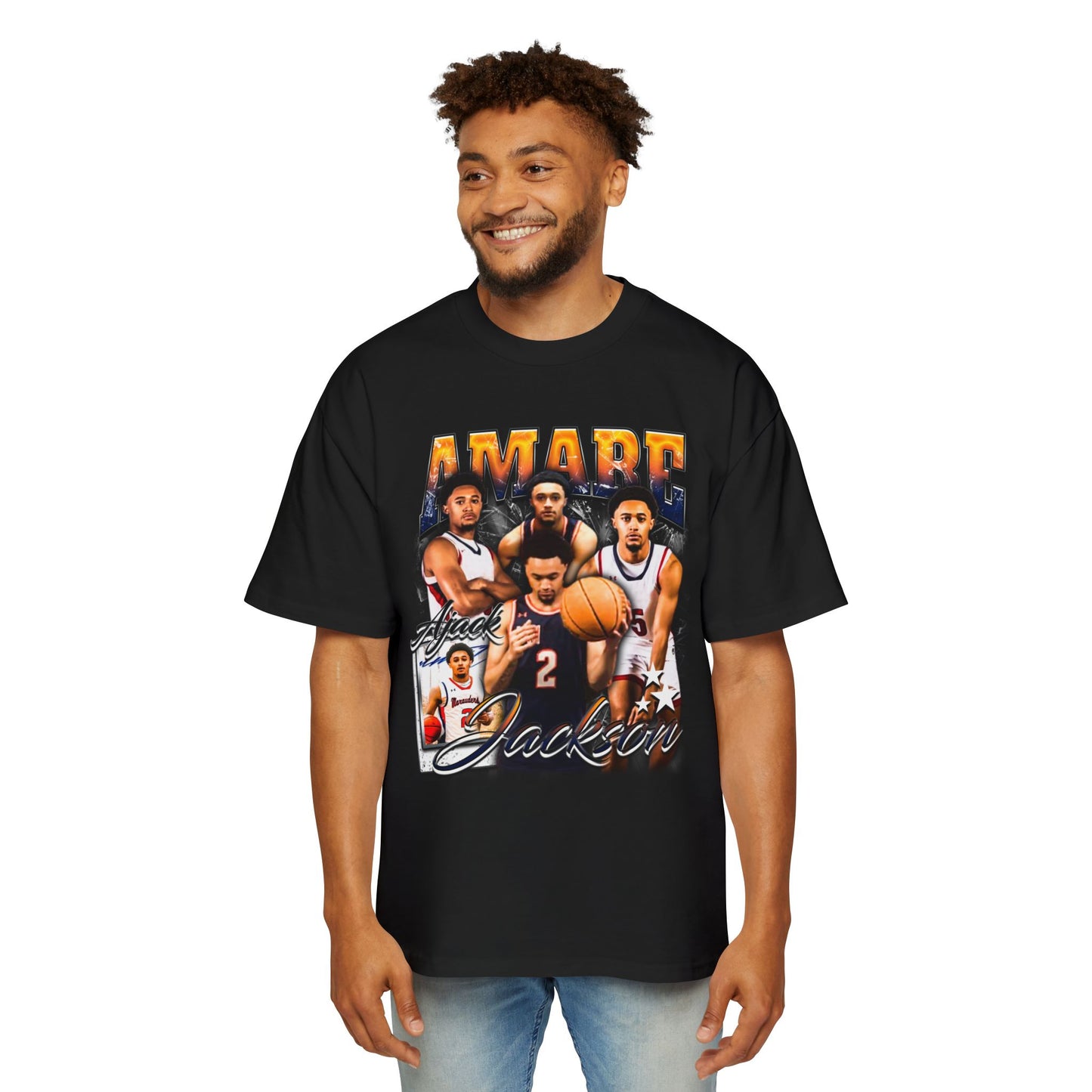 Amare Jackson Oversized Retro Tee