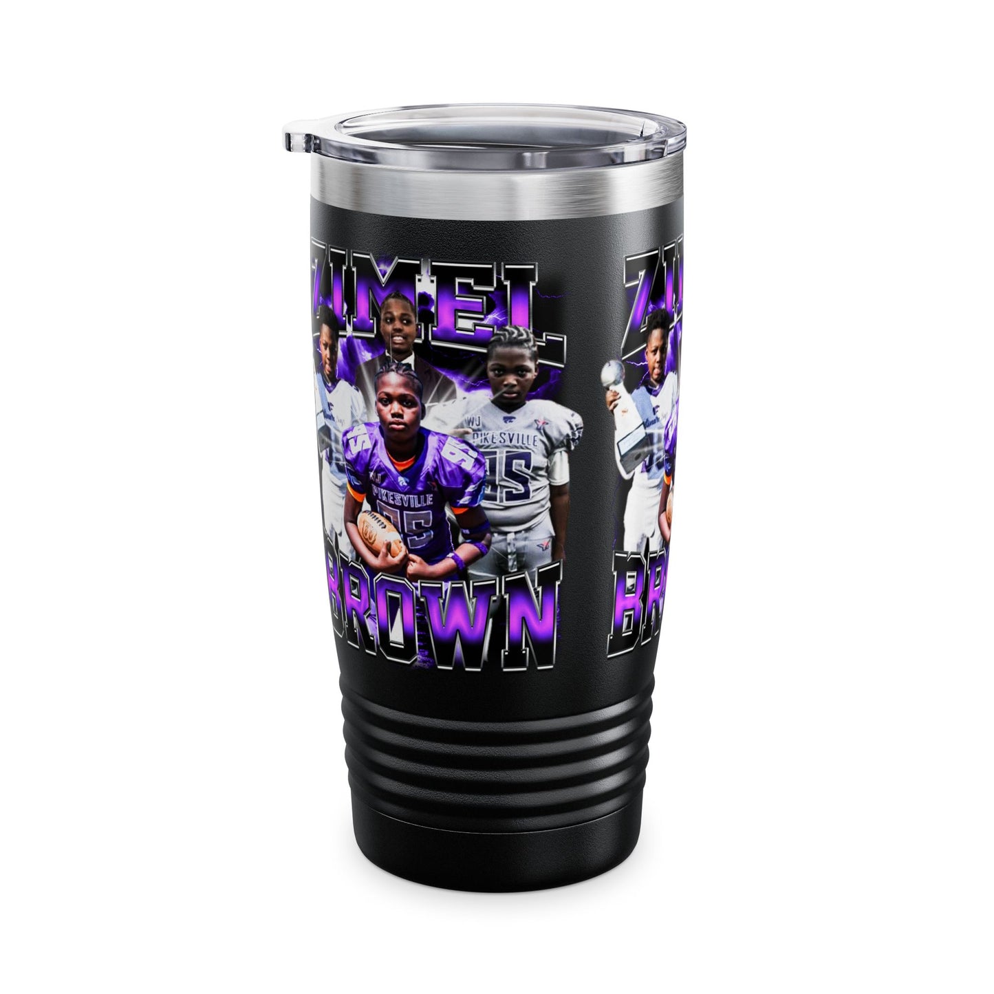 Zimel Brown Stainless Steel Tumbler