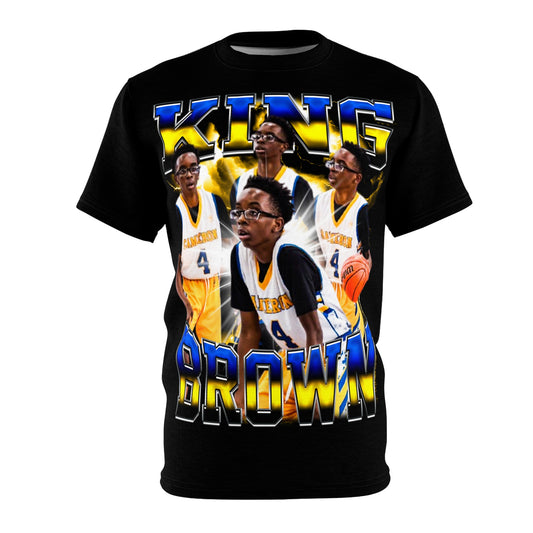 King Brown Vintage Full Print Tee