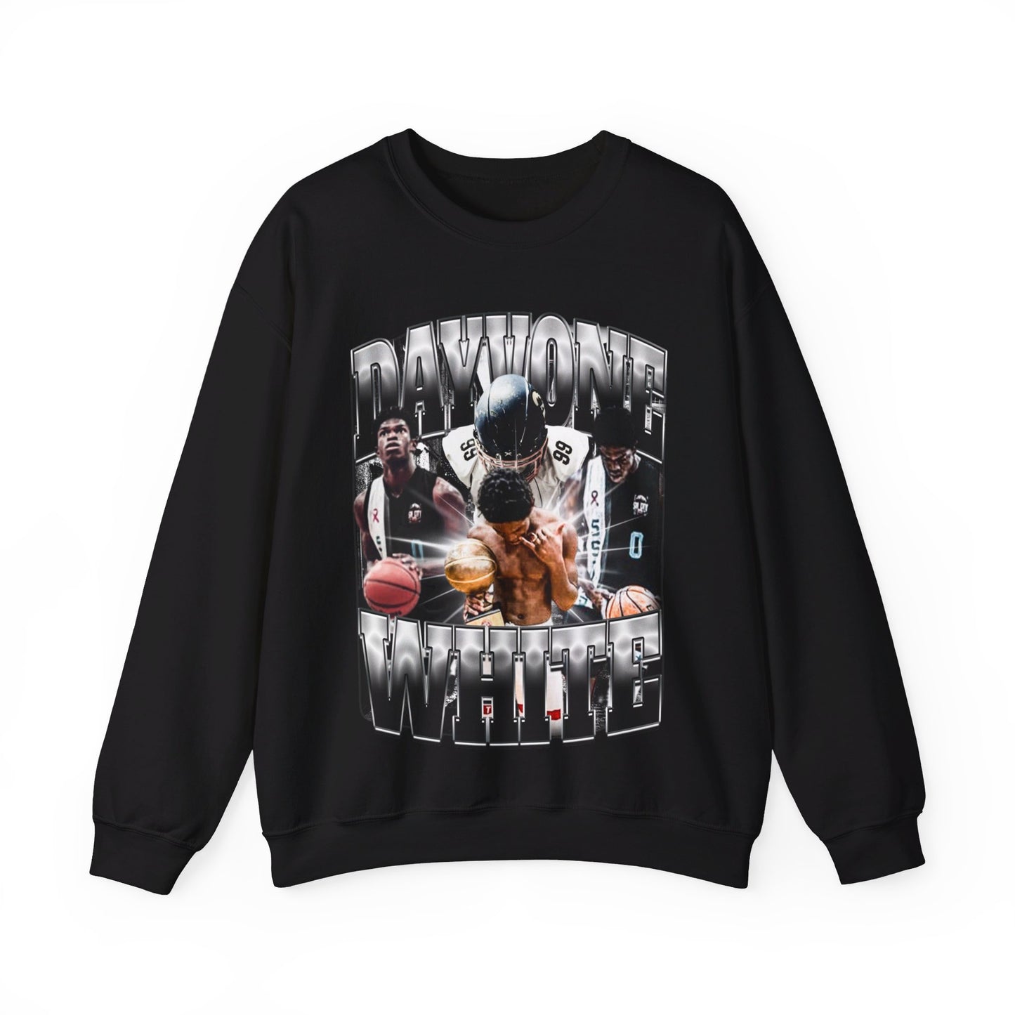 Dayvone White Crewneck Sweatshirt