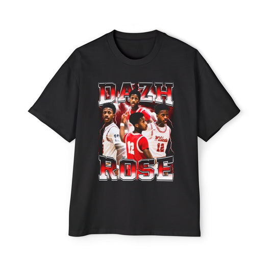 Dazh Rose Oversized Retro Tee