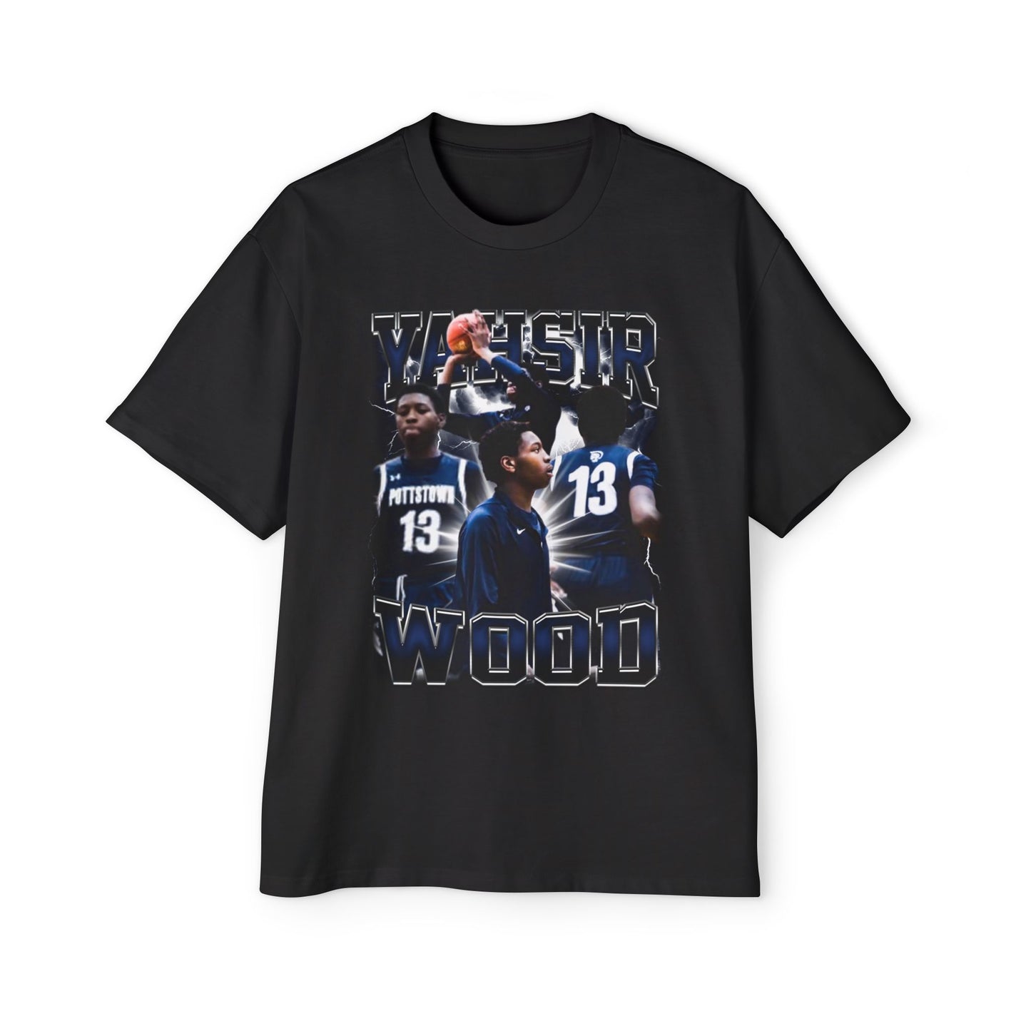 Yahsir Wood Oversized Retro Tee