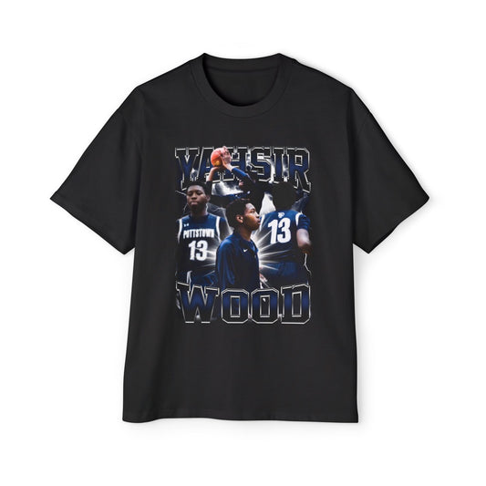 Yahsir Wood Oversized Retro Tee