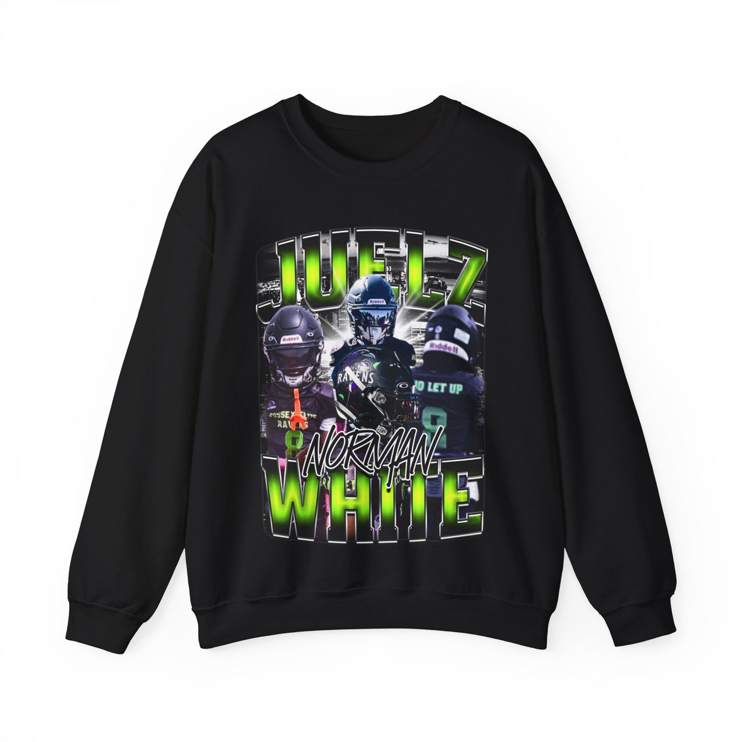 Juelz Norman White Crewneck Sweatshirt