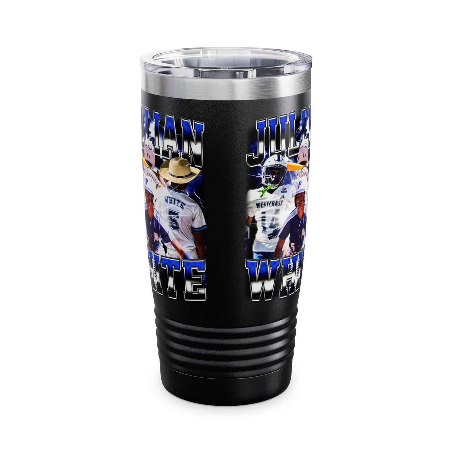 Jullian White Stainless Steal Tumbler