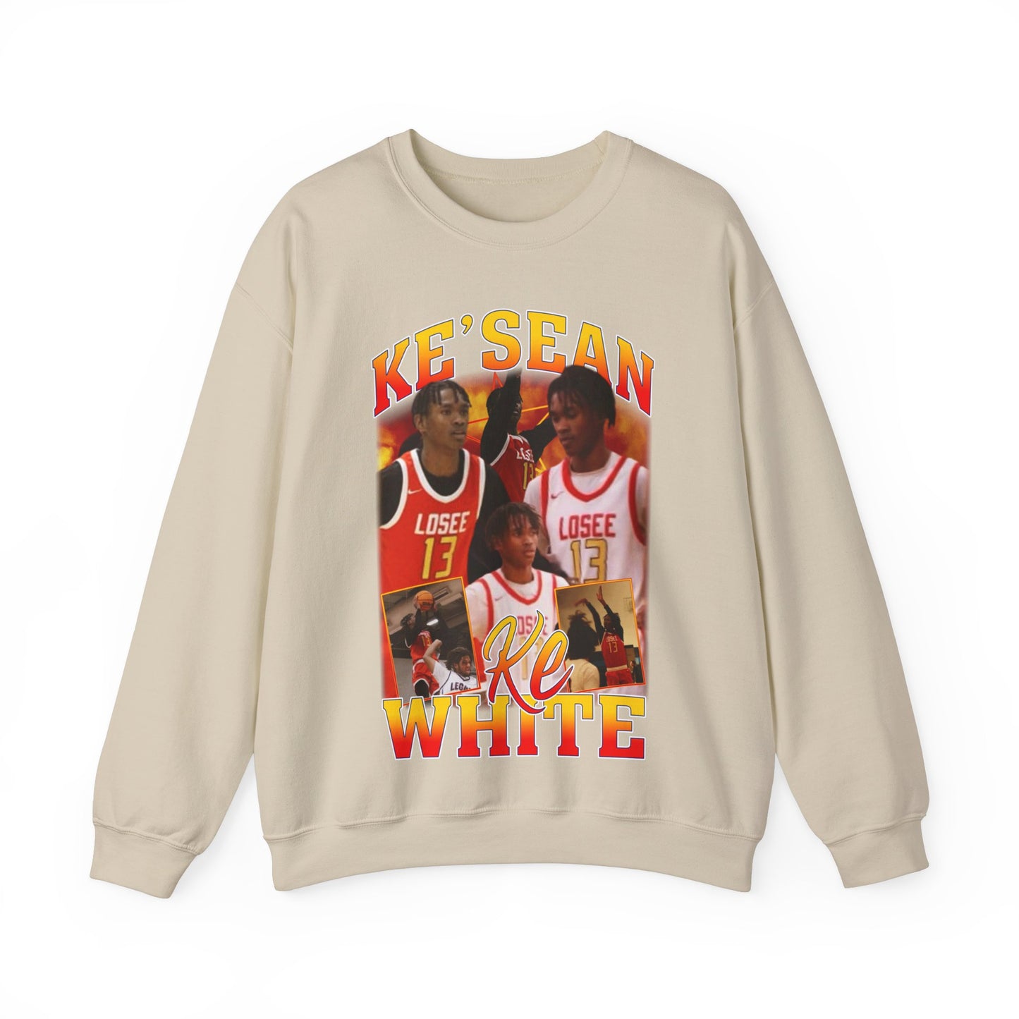 Ke'sean White Crewneck Sweatshirt