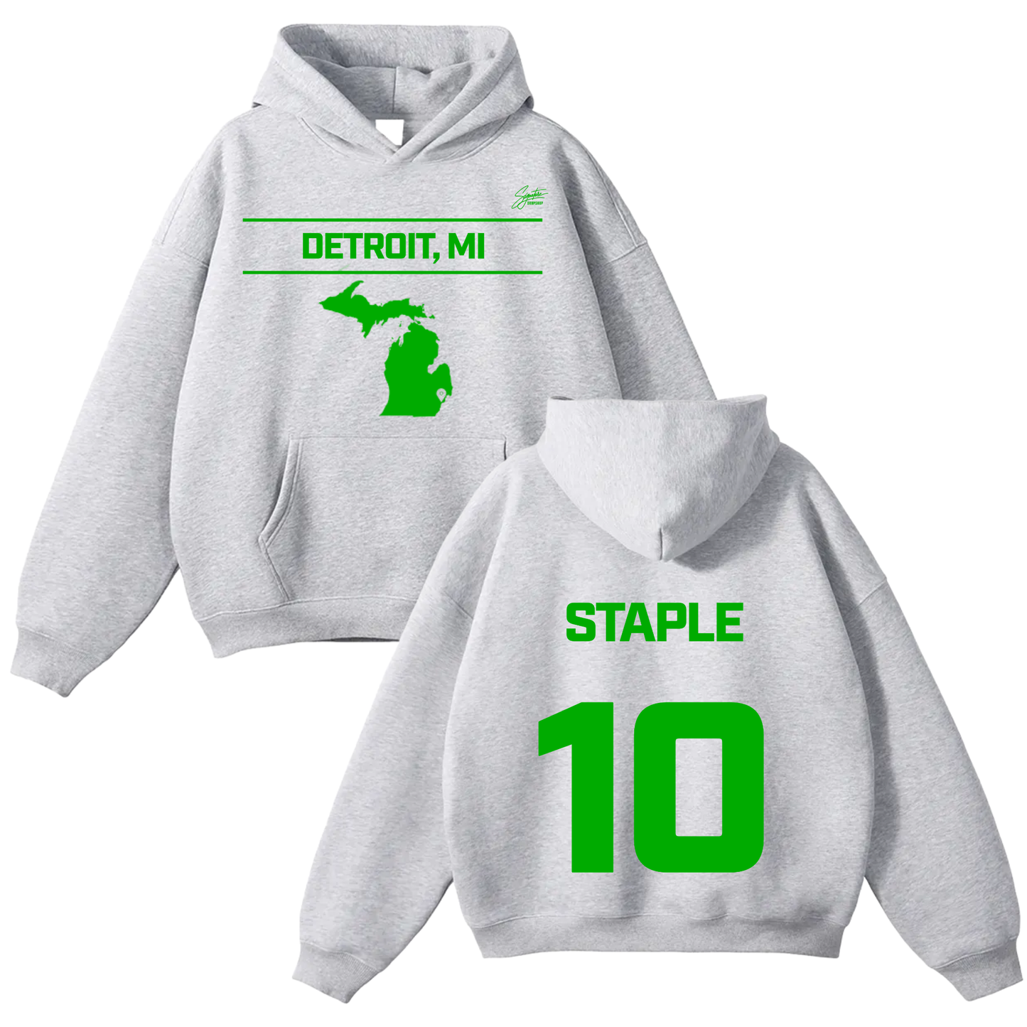 Xzavier Staple Oversize Fleeced Hoodie