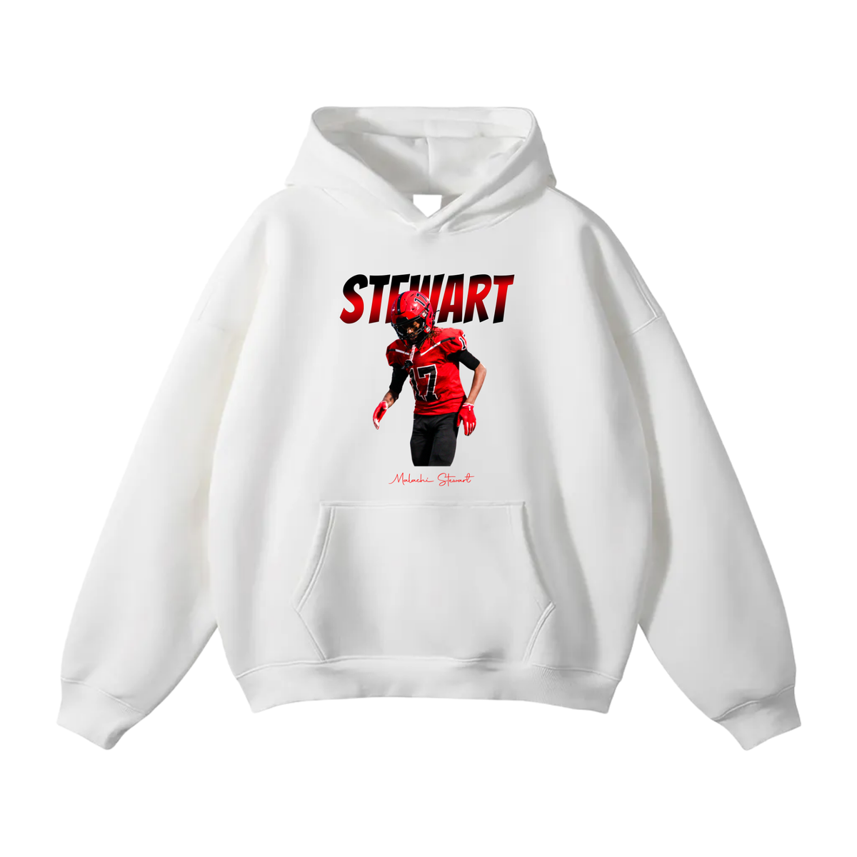 Malachi Stewart Oversize Fleeced Hoodie