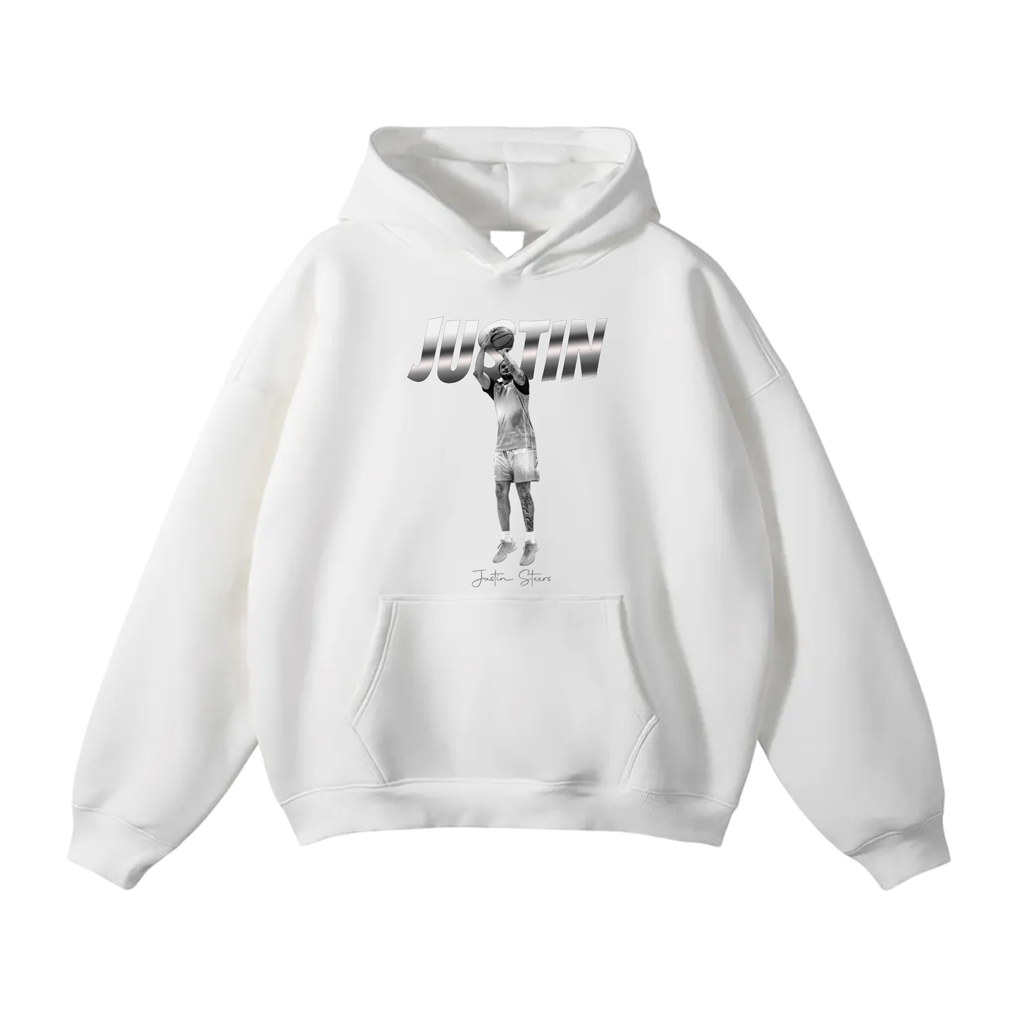 Justin Steers Oversize Fleeced Hoodie