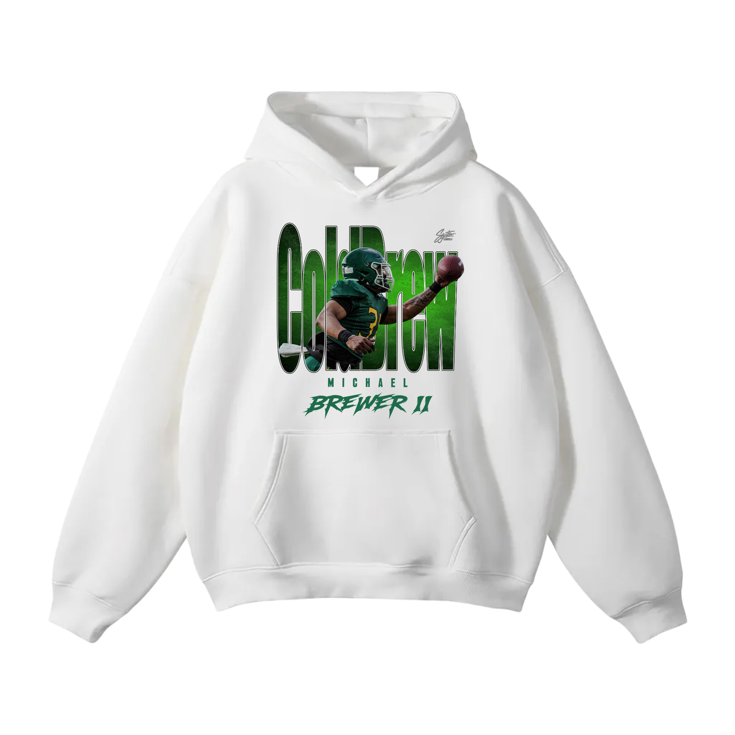 Michael Brewer II Oversize Fleeced Hoodie