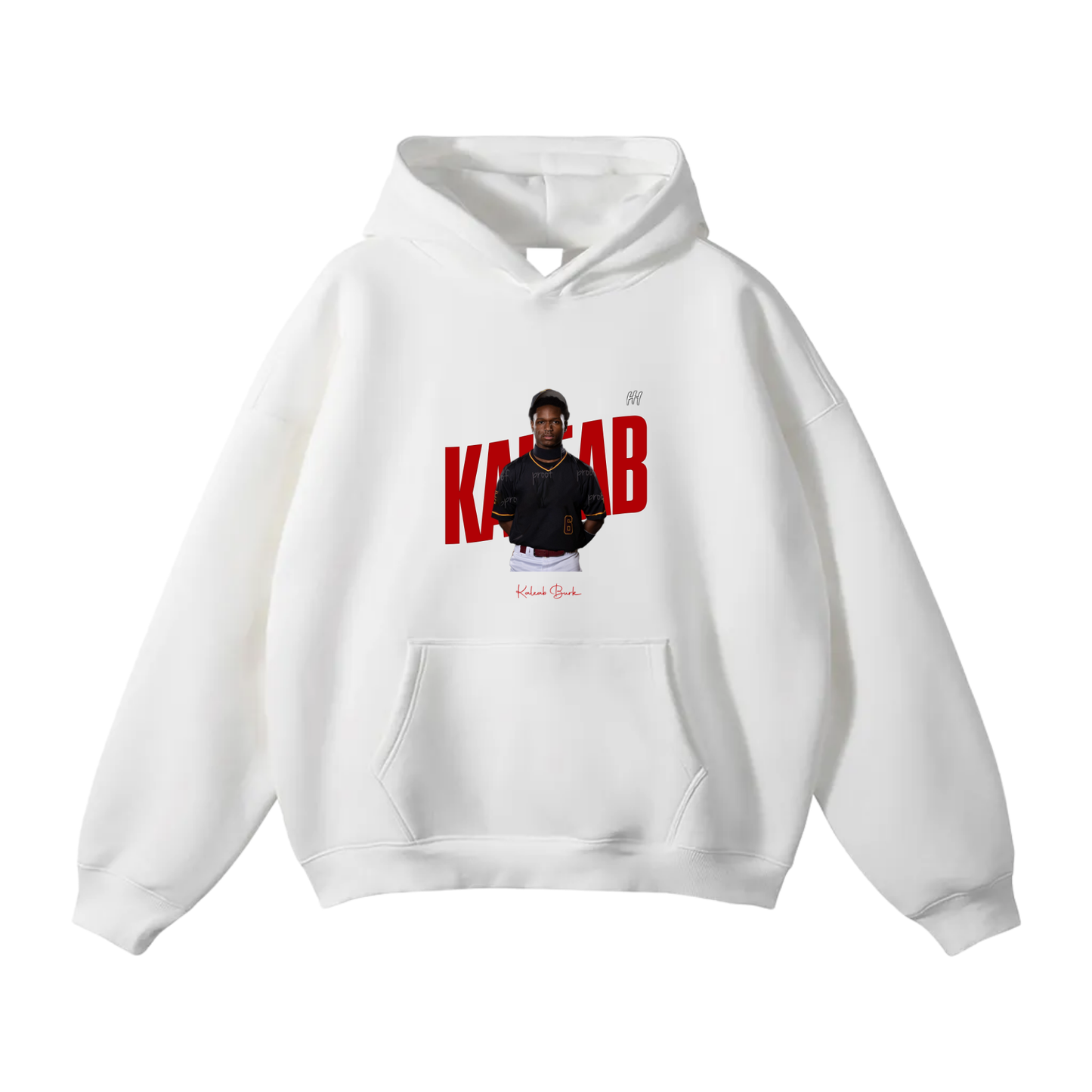 Kaleab Burk Oversize Fleeced Hoodie