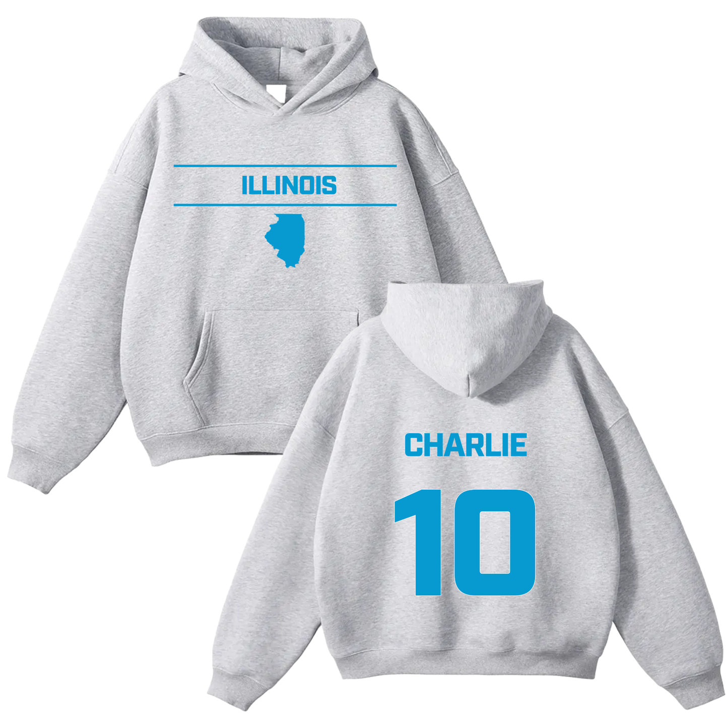 Charlie Stratis Oversize Fleeced Hoodie