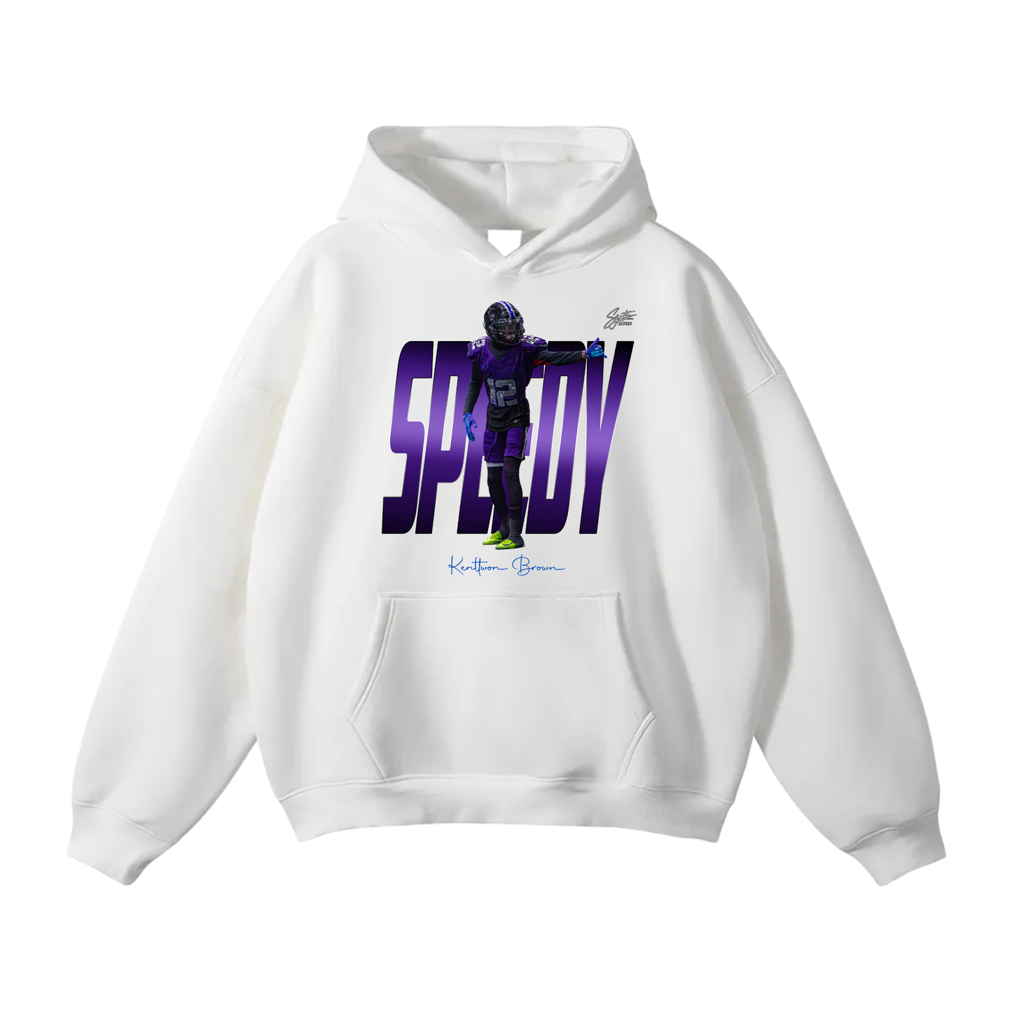 Kenttwon Brown Oversize Fleeced Hoodie