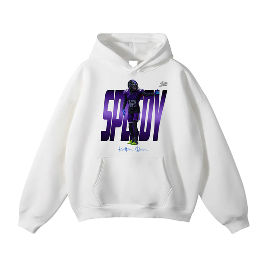 Kenttwon Brown Oversize Fleeced Hoodie