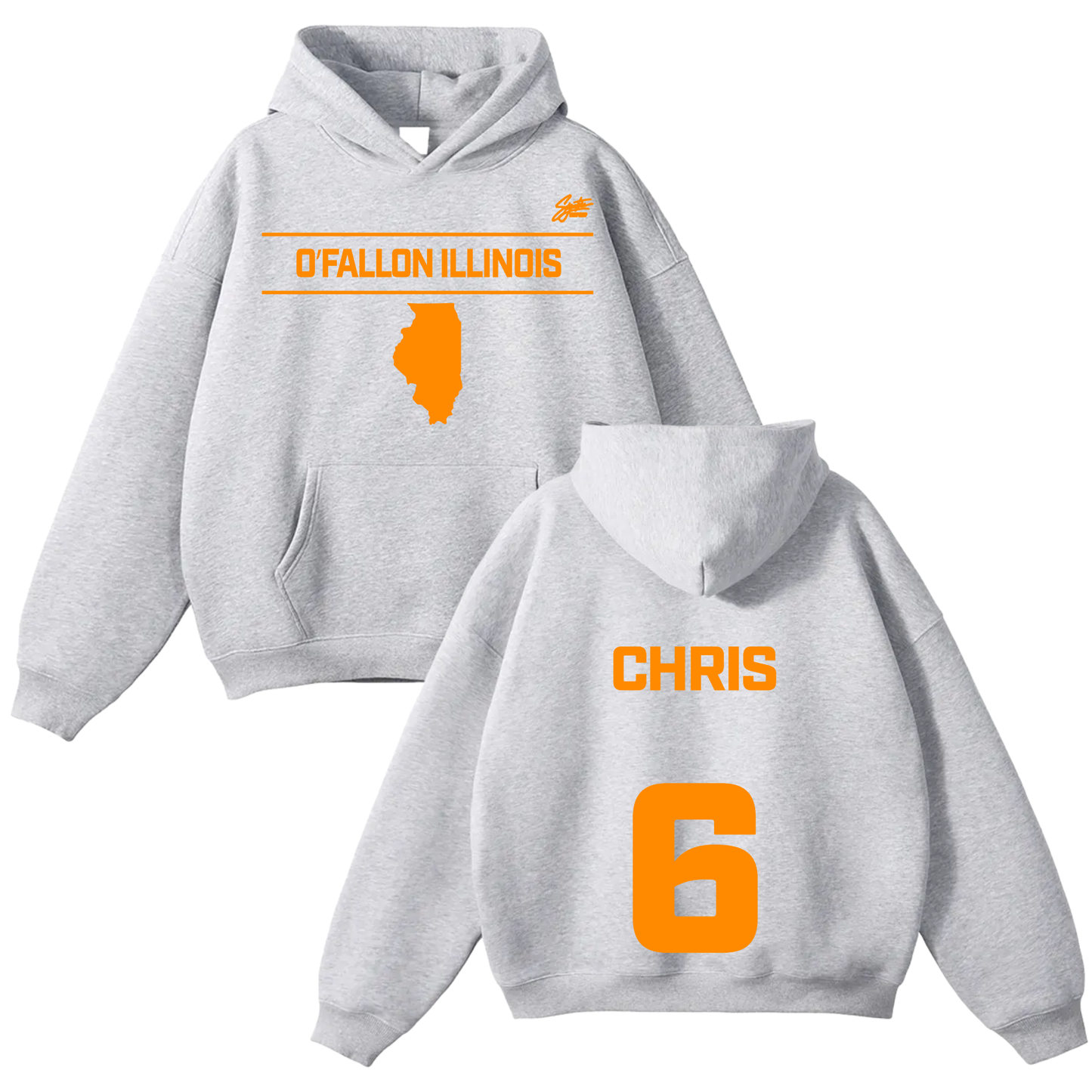 Chris Little Oversize Fleeced Hoodie