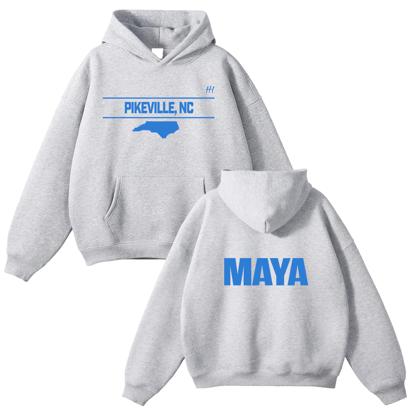 Alyssa Pitt Oversize Fleeced Hoodie