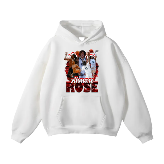 Ahmare Rose Oversize Fleeced Hoodie