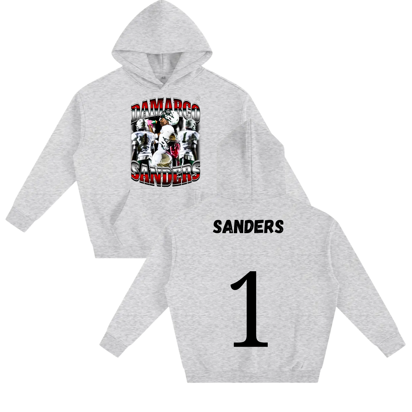 Damarco Sanders Oversize Fleeced Hoodie