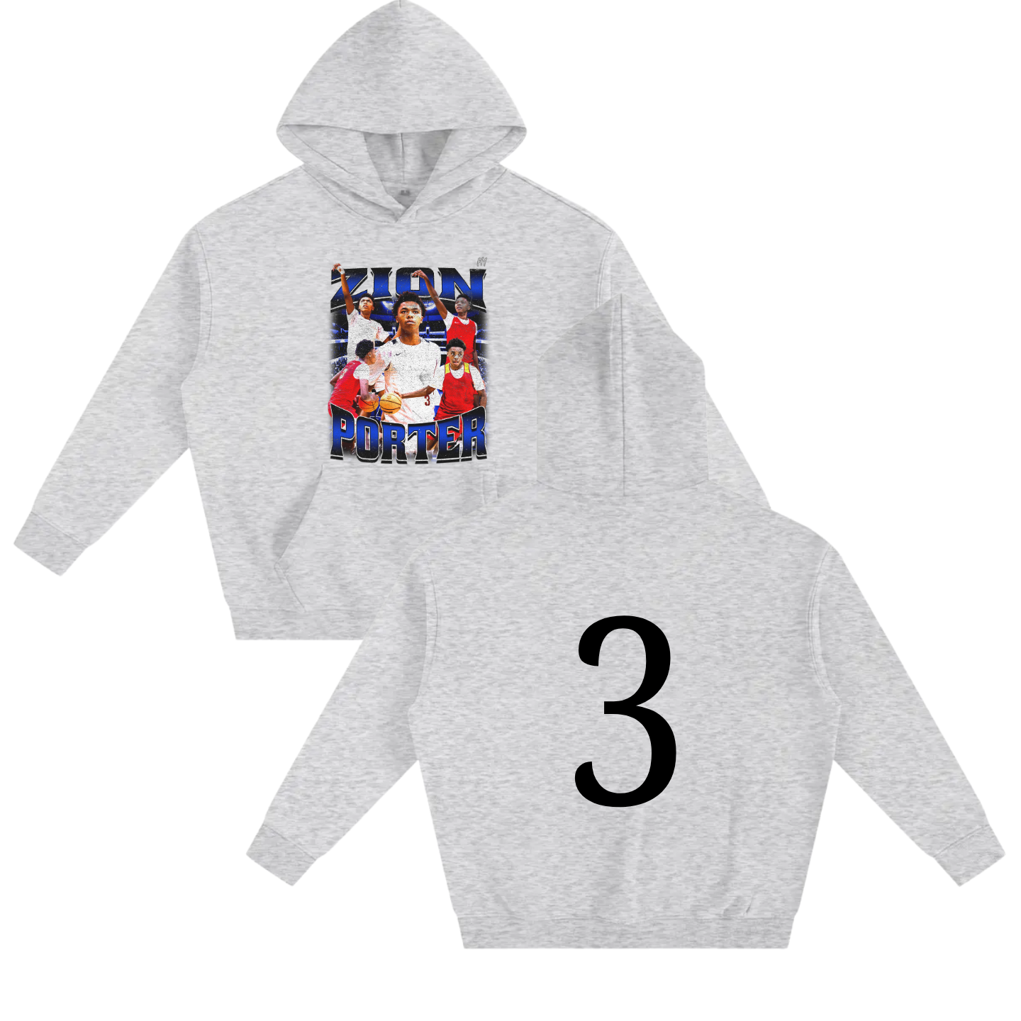 Zion Porter Oversize Fleeced Hoodie
