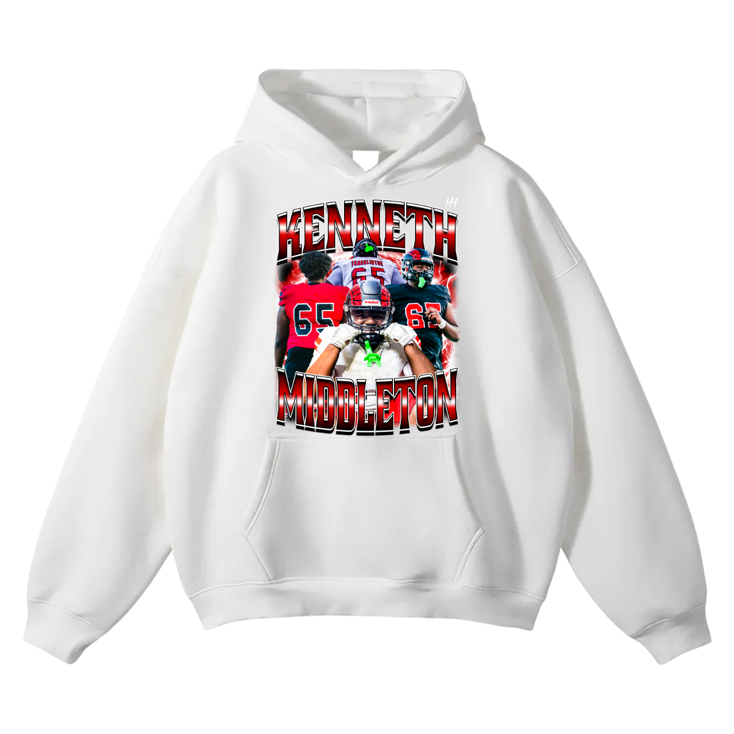 Kenneth Middleton Oversize Fleeced Hoodie