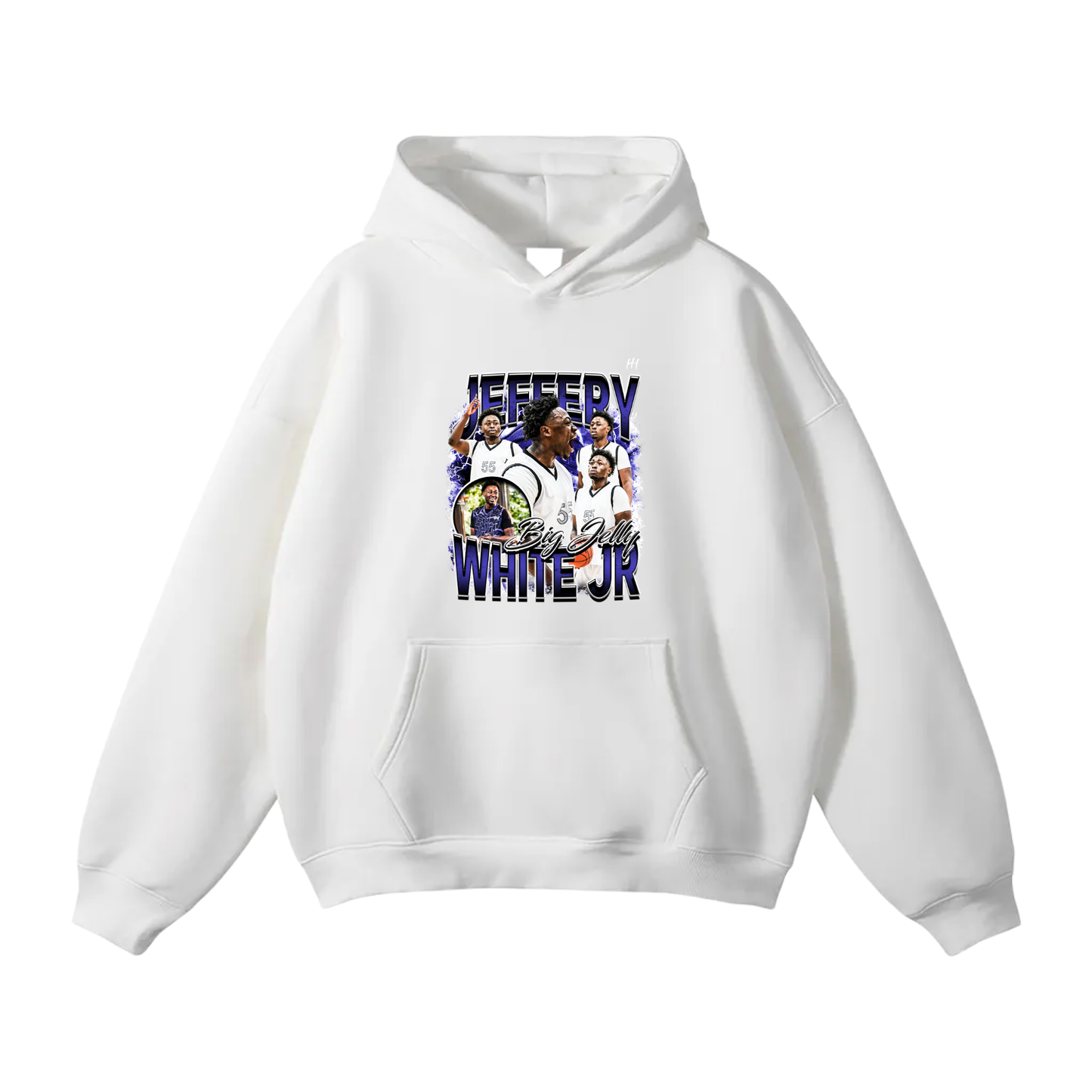 Jeffery White Jr Oversize Fleeced Hoodie