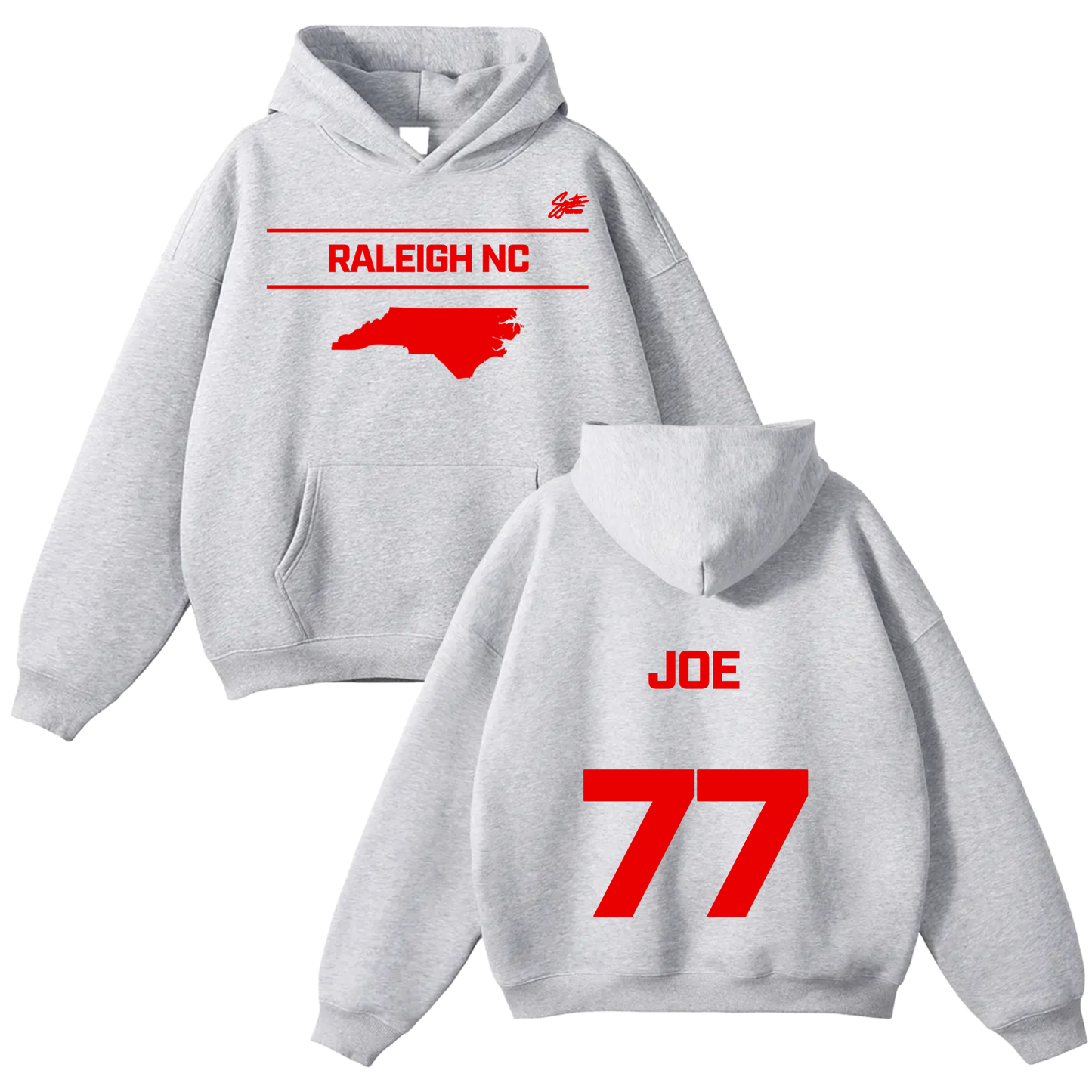 Joe McLamb Oversize Fleeced Hoodie