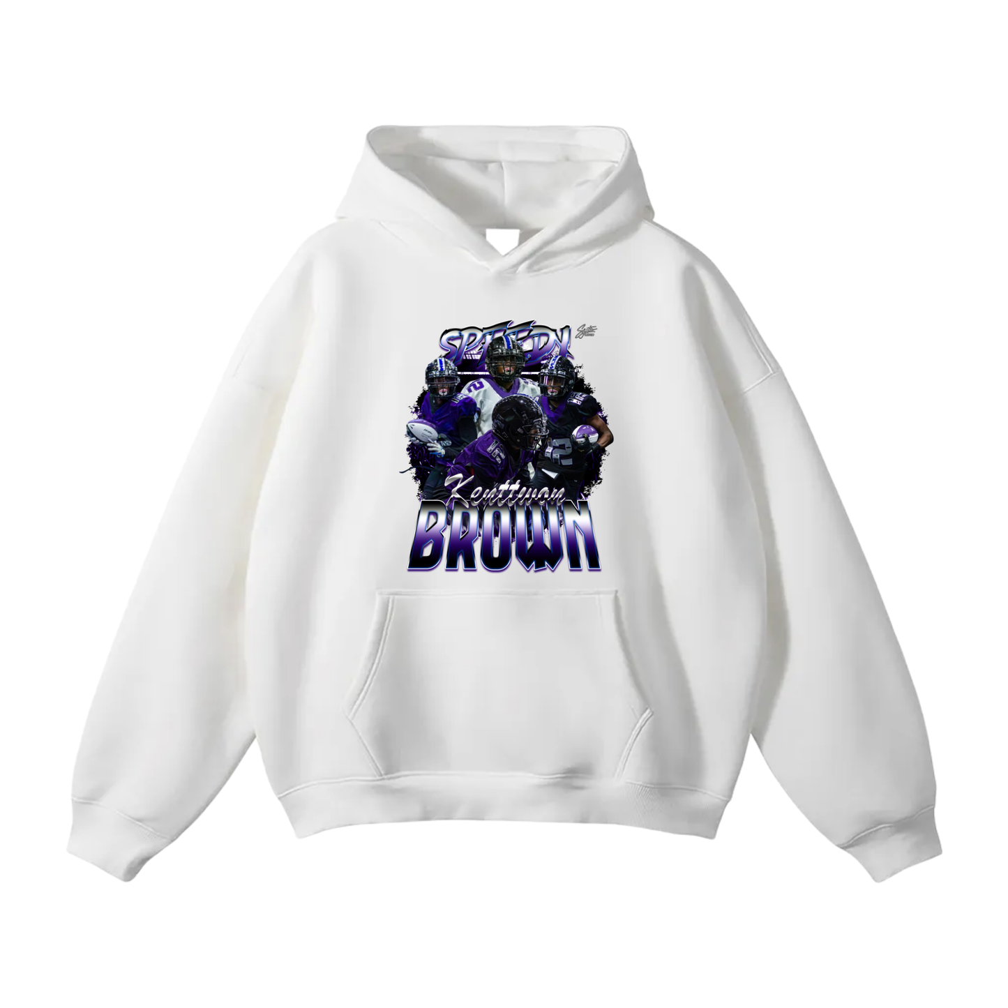 Kenttwon Brown Oversize Fleeced Hoodie