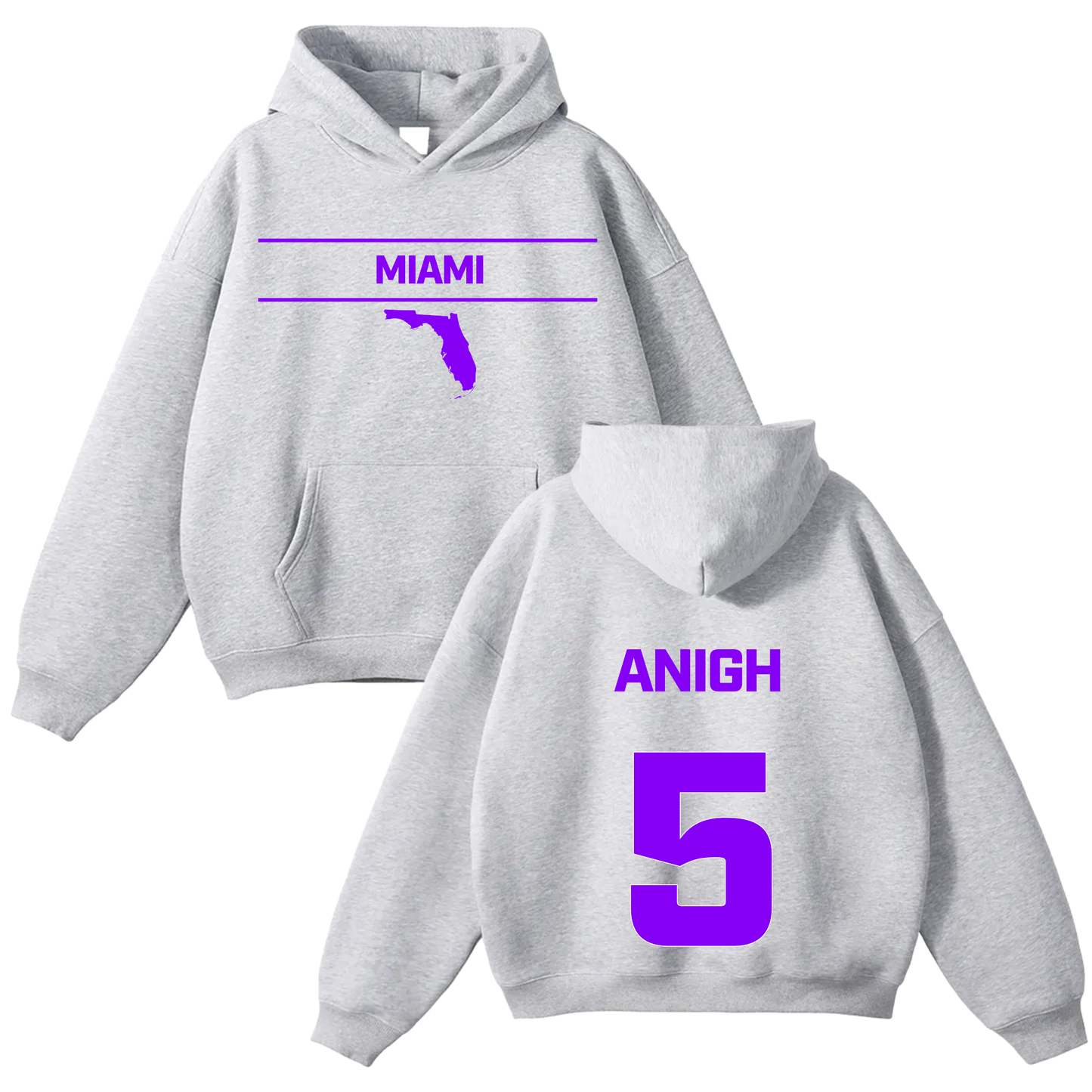 Anigh Gracia Oversize Fleeced Hoodie