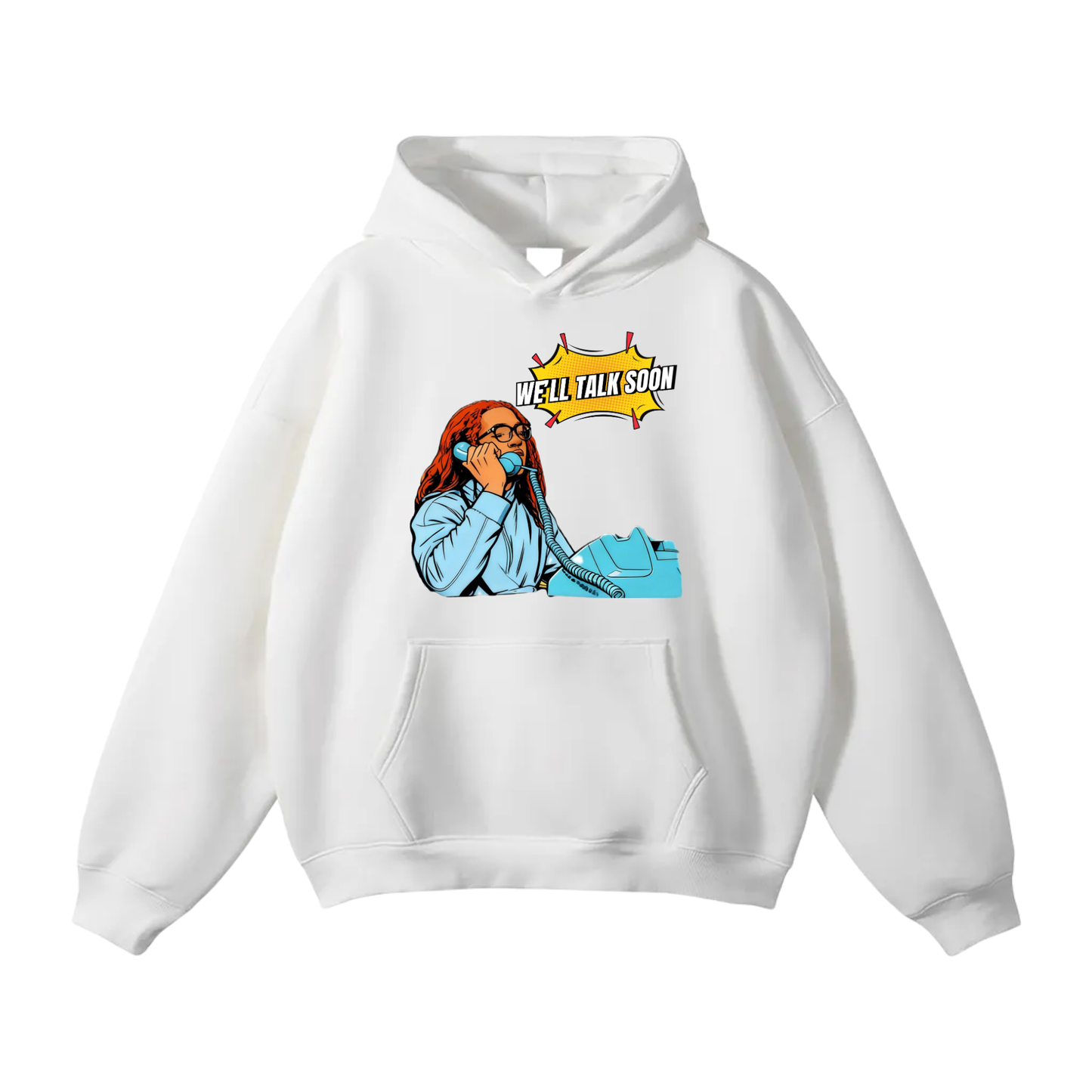 Ethan Royal Oversize Fleeced Hoodie