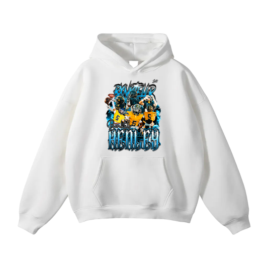 Bxnktellr Henley Oversize Fleeced Hoodie