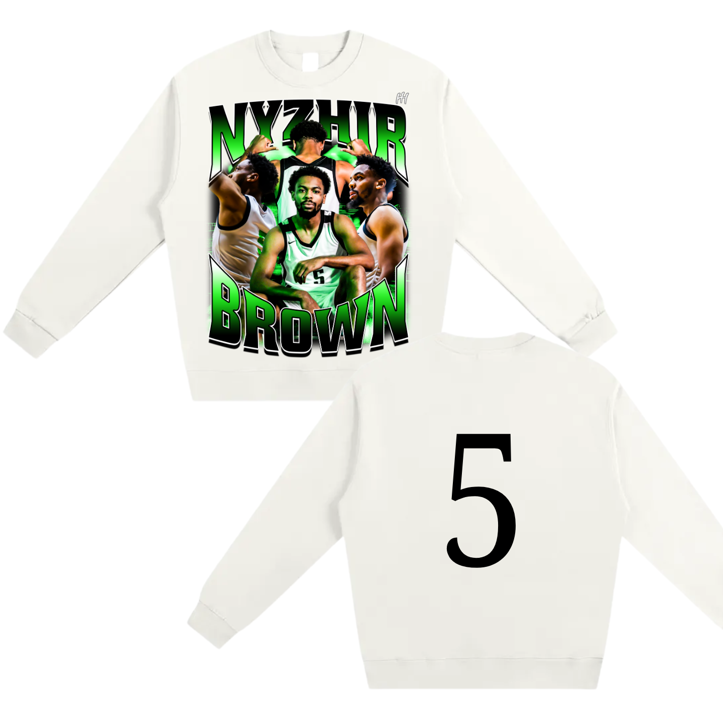 Nyzhir Brown Heavyweight Crewneck Sweatshirt