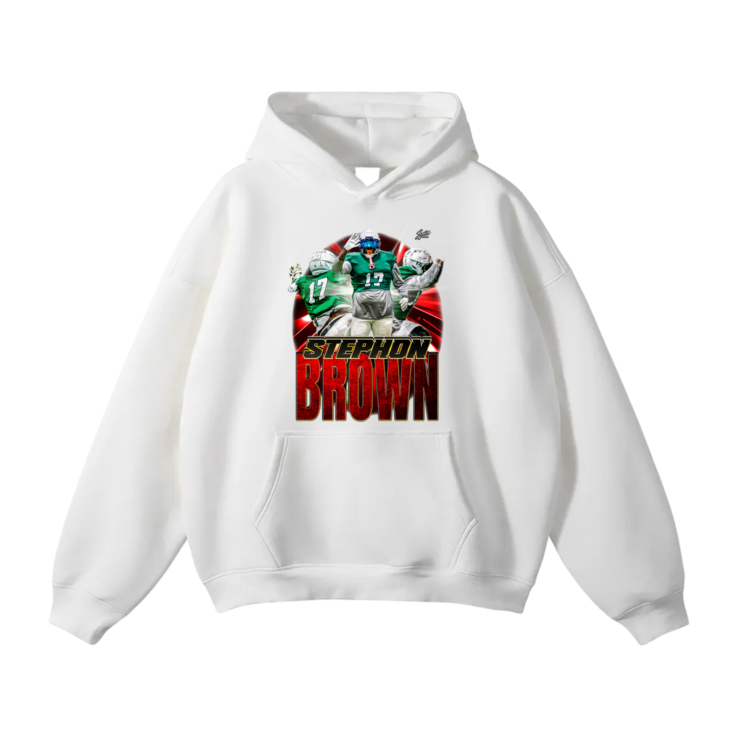 stephon brown Oversize Fleeced Hoodie
