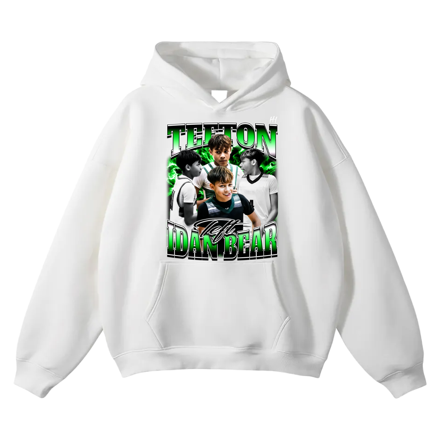 Tefton Idan Bear Oversize Fleeced Hoodie