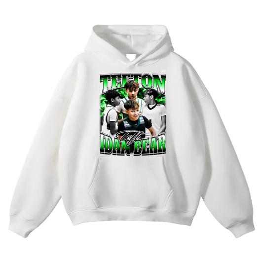 Tefton Idan Bear Oversize Fleeced Hoodie