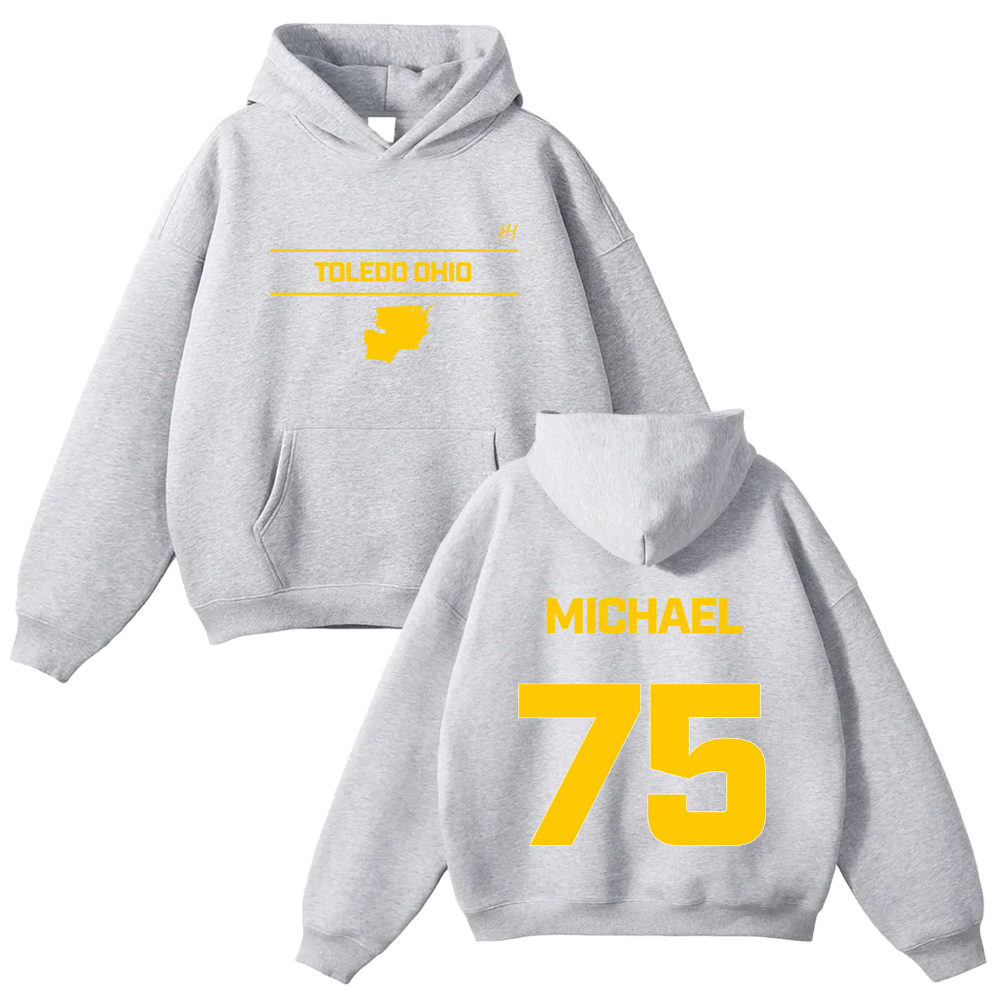 Michael Anthony Cherry Oversize Fleeced Hoodie